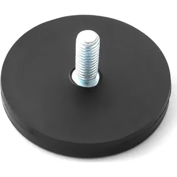 Kancelářský nábytek Magnet neodym pogumovaný válec se závitovým čepem - 22x6mm M4