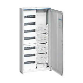 Rozvaděč Hager FWB72K1 Rozvaděč nástěnný FWB IP30, tř. ochr.II, multimediální, 1610x550x161, 84 mod. + MP, perf. dveře