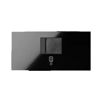 Elektrická zásuvka Simon 100 10000005-138 Kryt datové zásuvky 1 násobné (mechanismus 1/2) černá