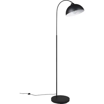 Stojací lampa Trio Leuchten R41871032 SIERRA - Stojací oblouková lampa v černé barvě, 1 x E27, 170cm (Stojací lampa do obýváku v černé barvě s nášlapným vypínačem)