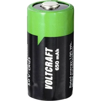 Článková baterie VOLTCRAFT speciální akumulátor CR123, 3V, 650mAh
