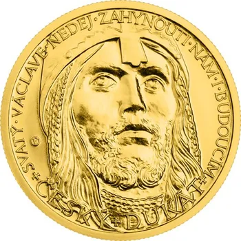 Sběratelství Česká mincovna Zlatá obchodní mince český dukát sv. Václav 2024 3,49 g