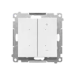 Simon 55 TESL1.01/111 Stmívač pro stmívatelné LED, tlačítkový (přístroj s krytem) bílá matná