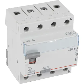 Proudový chránič TX3 CHRÁN. 4P 25A 300MA A *411784 Legrand