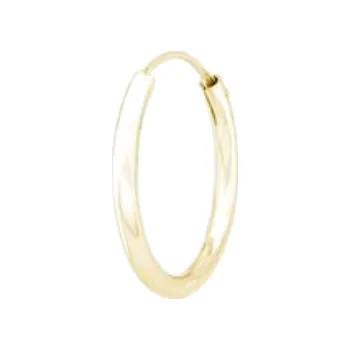 Náušnice Olivie Stříbrný 12mm KROUŽEK GOLD 1 ks 8785 Ag 925; ≤0,2 g.