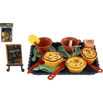 Dětská kuchyňka Nádobí sada, potraviny, podnos