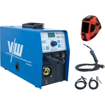 Svářečka VECTOR WELDING VECTOR MIG 185 + hořák + kabely + kukla PANTERMAX 3000