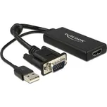 Delock adaptér VGA na HDMI s audio černý