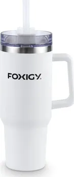 Termohrnek Foxigy Termohrnek do auta s brčkem 1,2 l bílý