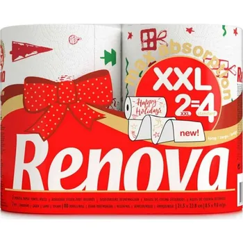 Papírová utěrka Renova Max Absorption XXL Christmas dvouvrstvé papírové utěrky 2 ks