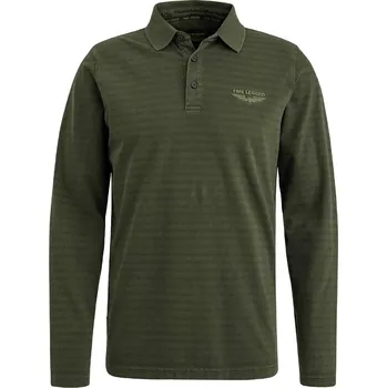 Pánské tričko PME Legend Polo Subtle Strips Polo Tričko Olivové L
