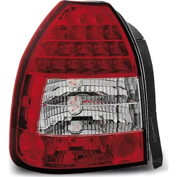 Zadní světlomet TUNING-TEC Zadní světla Honda Civic 91-95 3dv. - krystal/červené LED 1