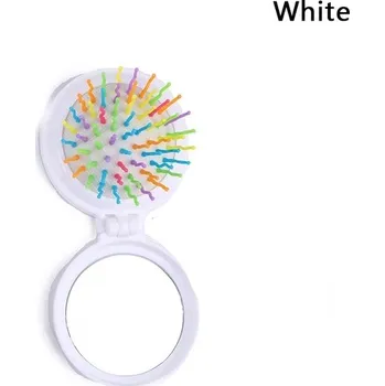 hřeben Cestovní hřeben se zrcátkem | skládací hřeben - Bílá