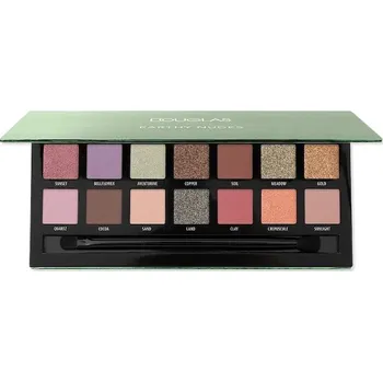 Oční stíny Douglas Collection - Make-Up Earthy Nudes Eyeshadow Palette Paletky očních stínů 17.6 g Rosegold dámské