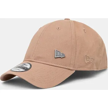 Kšiltovka Bavlněná baseballová čepice New Era PIN 9FORTY® hnědá barva, s aplikací, 60565470, ONE SIZE, 84X
