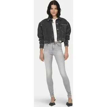 Dámská bunda ONLY Jeansová bunda Emaline 15330000 Šedá Loose Fit L