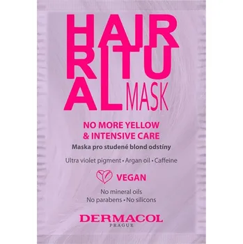 Vlasová kosmetika Dermacol - Hair Ritual Mask No More Yellow Masky a kúry na vlasy 15 ml unisex