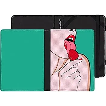Pouzdro na čtečku elektronické knihy Caseable C10-FS univerzální pouzdro pro čtečky knih - motiv Face Strawberrry + BONUSY