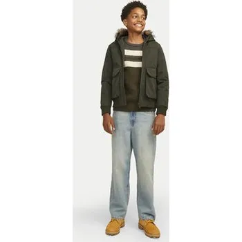 Jack & Jones Junior Zimní bunda 12258512 Zelená Regular Fit 152