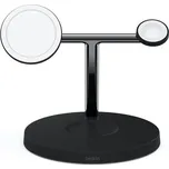 Belkin BOOST CHARGE PRO MagSafe 3v1 bezdrátová nabíječka, černá