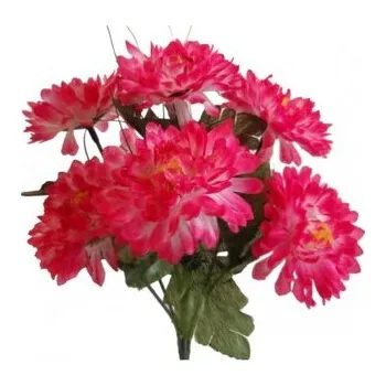 umělá květina Chryzantéma kytice 100-0024/PWT