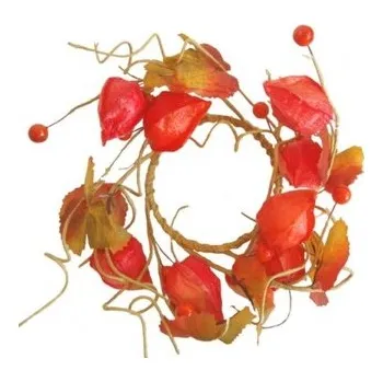 Věnec Podzimní věnec physalis, d. 16 cm HBG0923673