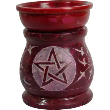 Aroma lampa Mramorová aroma lampa na vonné oleje Pentagram - Red, Sittar