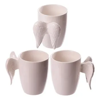 Keramický hrnek s tvarovaným uchem-Andělská křídla