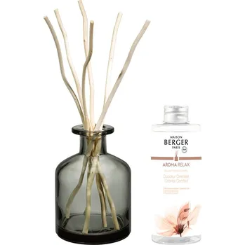 Aroma difuzér Maison Berger Paris BERGER Aroma Relax difuzér s náplní Oriental Comfort/Sladký orient 0,18l šedý 7718