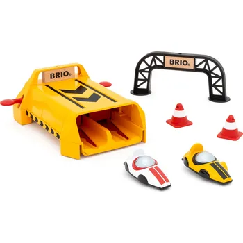 Vláček a vláčkodráha Brio Startovací rampa Roll Racing