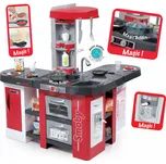 Kuchyňka Tefal Studio XXL Bubble elektronická Smoby s magickým bubláním, sodou, kávovarem, 38 doplňků, červená