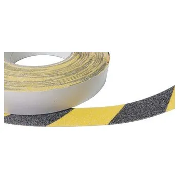 Výstražná páska GEKO - Protiskluzový pás samolepící žluto/černá 25mm/18m