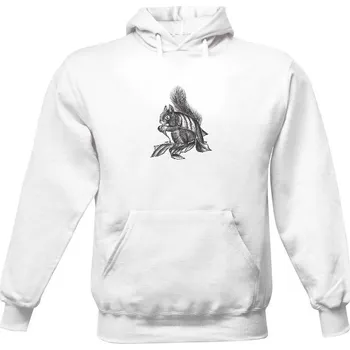 Pánská mikina Pánská mikina s kapucí s potiskem Veverka na mikině pánské