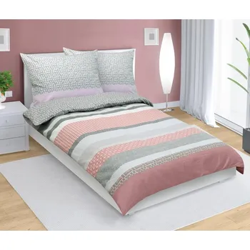 Povlečení Povlak na polštář flanelový 70x90cm Fialová geometrie