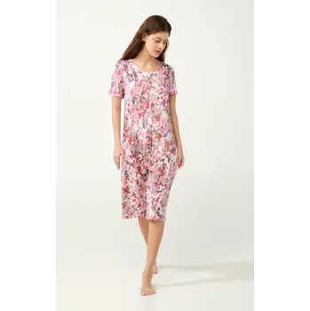 Dámské noční prádlo Vamp - Květinová noční košile 21047 - Vamp rose vinka XXL