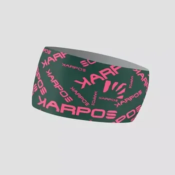 Čepice Karpos Pelmo Headband jungle green/fandango uni
