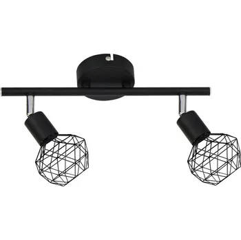 ACA DECOR Přisazené bodové svítidlo ALADDIN max. 2x40W/E14/230V/IP20, černá barva