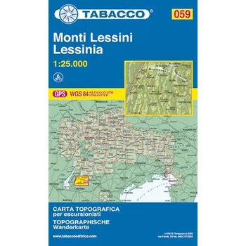 Monti Lessini, Lessinia (Tabacco - 059) - turistická mapa | knihynahory.cz