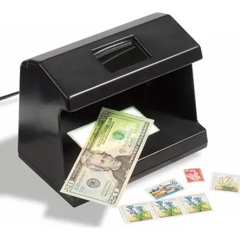 Obal pro sběratelský předmět UV lampa tester bankovek a známek Leuchtturm 3v1 s osvětlením a lupou