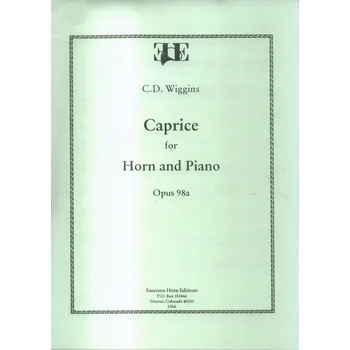 Caprice for Horn and Piano - Opus 98a - C.D.Wiggins