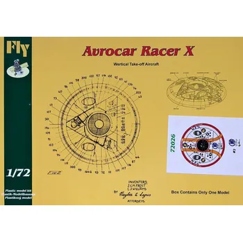 Plastikový model Fly 1/72 Avrocar Racer X (#2 CMR)