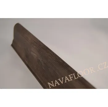 soklová lišta Plastová soklová lišta Döllken SLK 50 W472 Pekan grafitový délka 2,5m