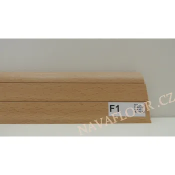 soklová lišta Plastová lišta PREXA 54 F1 Buk - doprodej