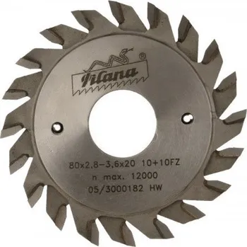 Pilový kotouč Předřezový pilový kotouč na dřevo SK 5393.1 FZ HP – dvoudílný 24 100 mm 22 mm 2,8 - 3,6 mm