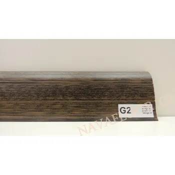 Podlahová lišta Plastová lišta PREXA 54 G2 wenge - doprodej