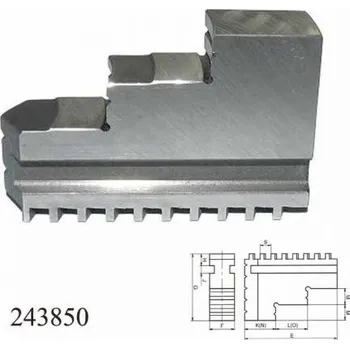 Sklíčidlo Čelist vnitřní tvrdá 160/4/SCN/CSN 243850