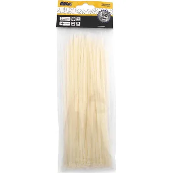 Stahovací páska Stahovací pásky 2,5x200mm natural /100ks MAGG TS25200N