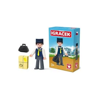Figurka IGRÁČEK - Pošťák s doplňky