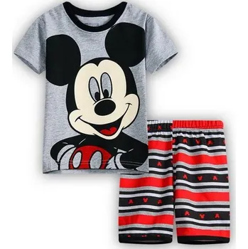 Dívčí pyžamo Mickey Mouse Mickey letní pyžamový set pro chlapečky Věk: 3T, Motiv: Mickey šedo-oranžová