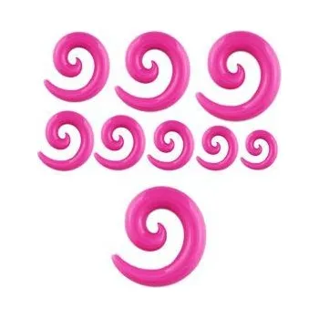 Piercing Spirála akrylát růžový AACCO